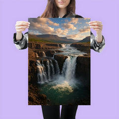 Putorana Plateau Waterfalls Russia poster 3