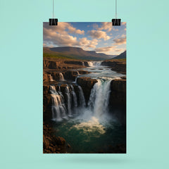 Putorana Plateau Waterfalls Russia poster 6