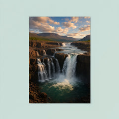 Putorana Plateau Waterfalls Russia poster 8
