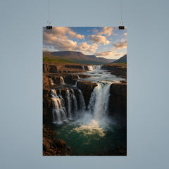Putorana Plateau Waterfalls Russia poster 9