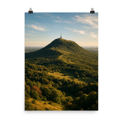 Puy de Dome France poster on a plain backdrop in size 8"x10".