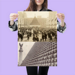 Pyramid of 85,000 Captured German Helmets in New York, 1919 poster 3