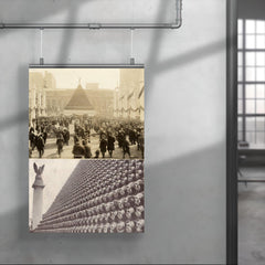 Pyramid of 85,000 Captured German Helmets in New York, 1919 poster 4