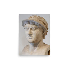 Pyrrhus of Epirus poster on a plain backdrop in size 12"x16".