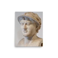 Pyrrhus of Epirus poster on a plain backdrop in size 8"x10".