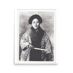 Qiu Jin poster on a plain backdrop in size 16"x20".