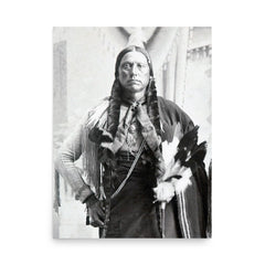 Quanah Parker poster on a plain backdrop in size 18"x24".