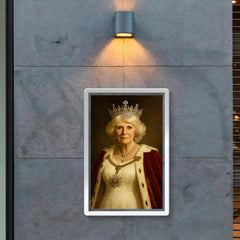 Queen Camilla regal portrait poster 2