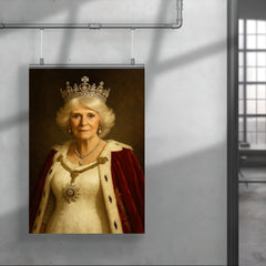 Queen Camilla regal portrait poster 4
