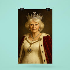 Queen Camilla regal portrait poster 6