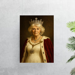 Queen Camilla regal portrait poster 7