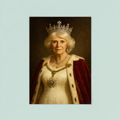 Queen Camilla regal portrait poster 8