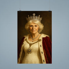 Queen Camilla regal portrait poster 9