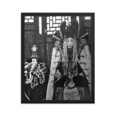 Queen Consort Genepil of Mongolia, 1923 framed print on a plain backdrop in size 16"x20".