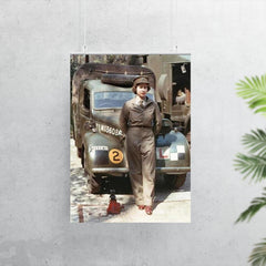Queen Elizabeth as a Mechanic during World War II, 1939 poster 7