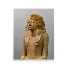 Queen Hatshepsut poster on a plain backdrop in size 16"x20".