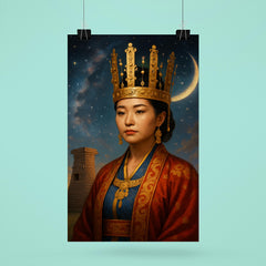 Queen Seondeok celestial observatory portrait poster 6