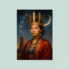 Queen Seondeok celestial observatory portrait poster 8