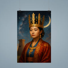 Queen Seondeok celestial observatory portrait poster 9