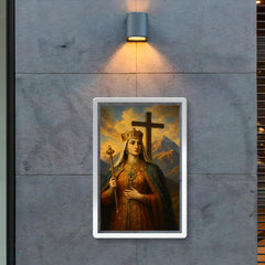 Queen Tamar of Georgia under mountain cross poster 2