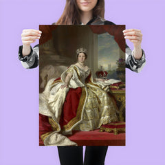 Queen Victoria in Coronation Robes by Franz Xaver Winterhalter poster 3