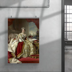 Queen Victoria in Coronation Robes by Franz Xaver Winterhalter poster 4