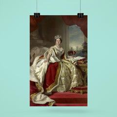 Queen Victoria in Coronation Robes by Franz Xaver Winterhalter poster 6