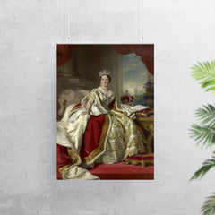 Queen Victoria in Coronation Robes by Franz Xaver Winterhalter poster 7