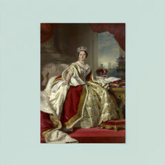 Queen Victoria in Coronation Robes by Franz Xaver Winterhalter poster 8