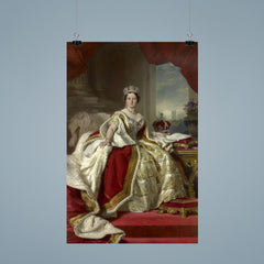 Queen Victoria in Coronation Robes by Franz Xaver Winterhalter poster 9