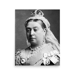 Queen Victoria poster on a plain backdrop in size 16"x20".