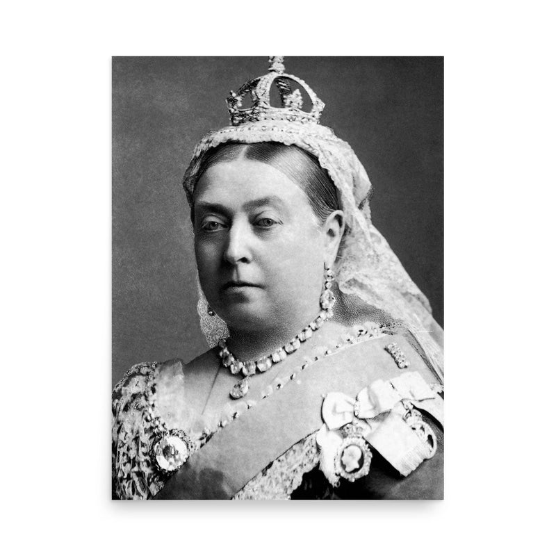 Queen Victoria poster on a plain backdrop in size 18