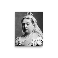 Queen Victoria poster on a plain backdrop in size 8"x10".