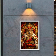Quokka king on a velvet throne poster 2