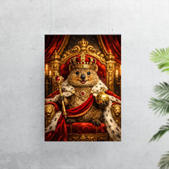 Quokka king on a velvet throne poster 7