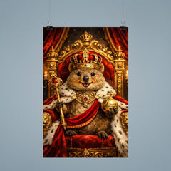 Quokka king on a velvet throne poster 9