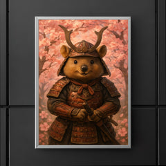 Quokka samurai under cherry blossoms poster 5