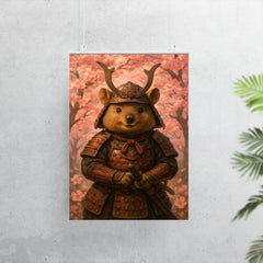 Quokka samurai under cherry blossoms poster 7