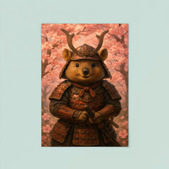 Quokka samurai under cherry blossoms poster 8