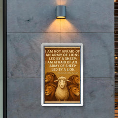 quote army of lions led by sheep afraid of sheep led by lion alexander poster 2