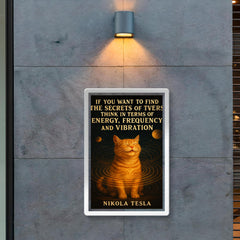 quote secrets of universe energy frequency vibration poster 2