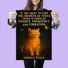 quote secrets of universe energy frequency vibration poster 3