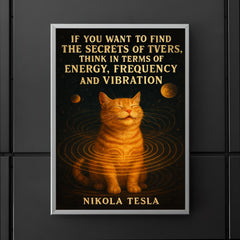 quote secrets of universe energy frequency vibration poster 5