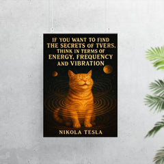 quote secrets of universe energy frequency vibration poster 7