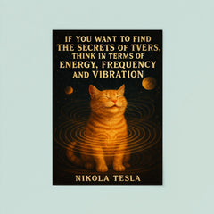 quote secrets of universe energy frequency vibration poster 8
