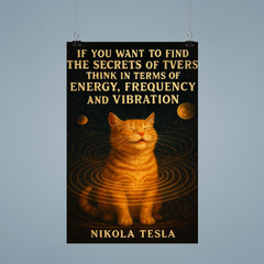 quote secrets of universe energy frequency vibration poster 9