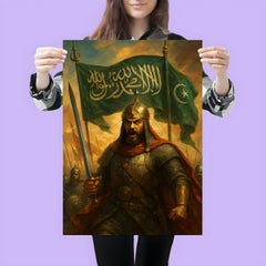 Qutuz before Ayn Jalut under Mamluk standards poster 3