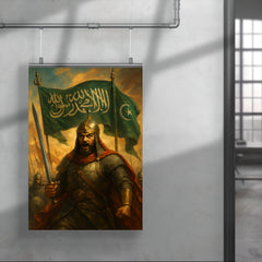 Qutuz before Ayn Jalut under Mamluk standards poster 4