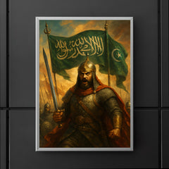 Qutuz before Ayn Jalut under Mamluk standards poster 5