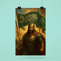 Qutuz before Ayn Jalut under Mamluk standards poster 6
